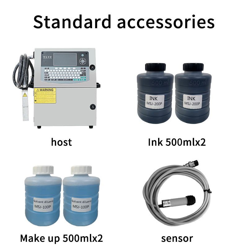 Bottled water full-automatic code jet printer enterprise glass water bottle printer small character code jet printer