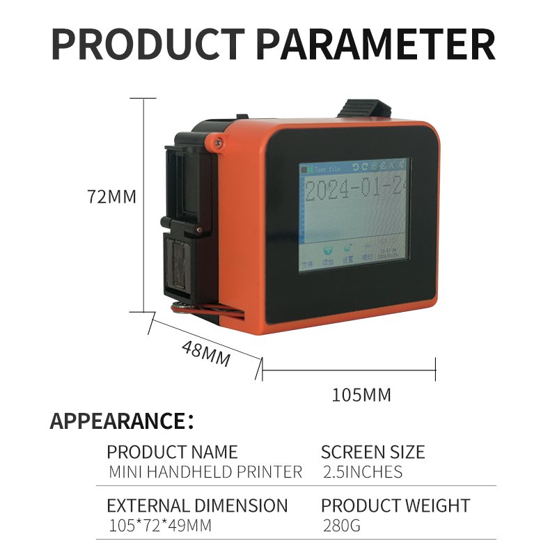Factory Direct Sale Mini Handheld Continuous Inkjet Printer Small Character Inkjet Printer