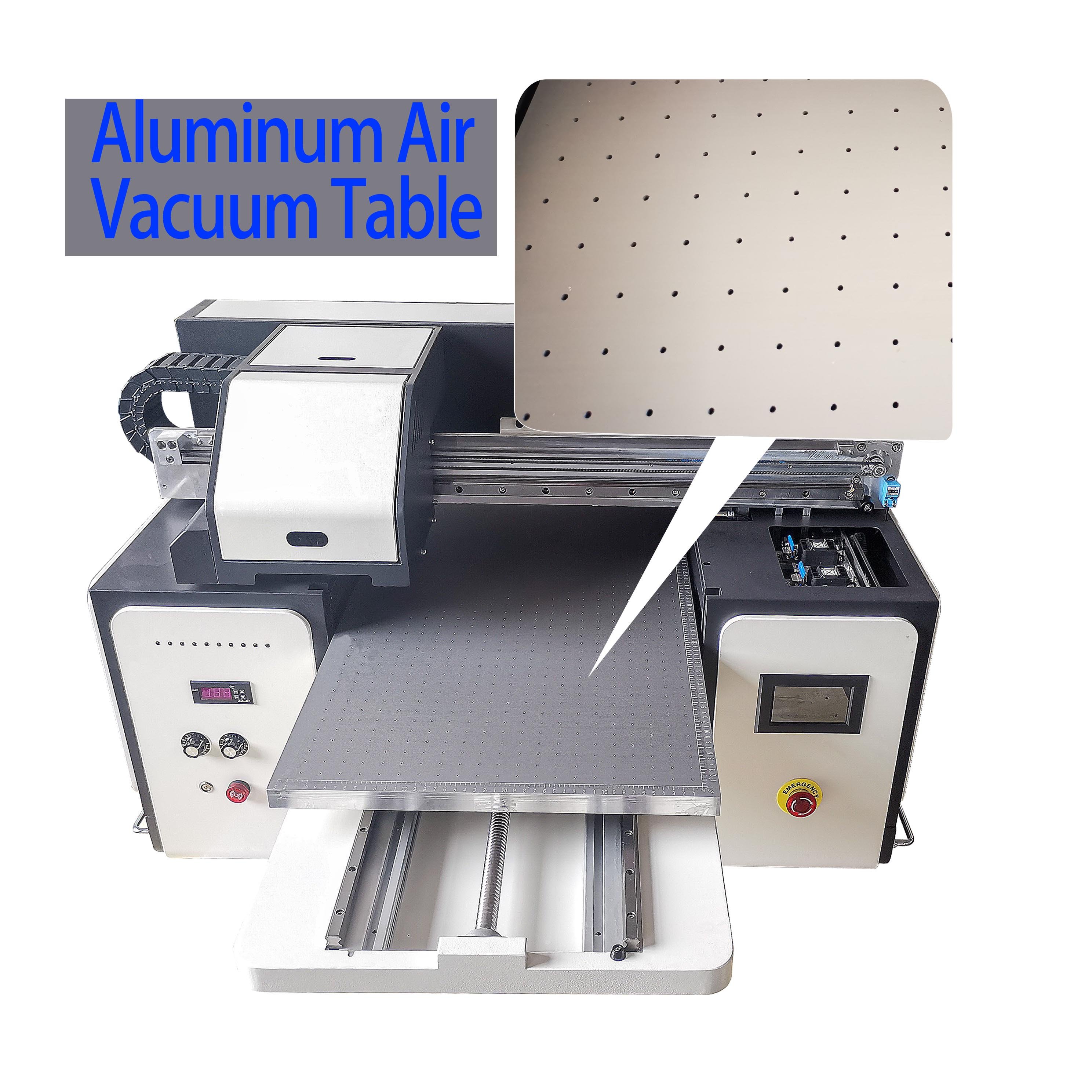 Ink A2 UV Printer for Phone Case Pen Glass Wood Metal Automatic Head Clean Varnish and White Inkjet Printers New Product