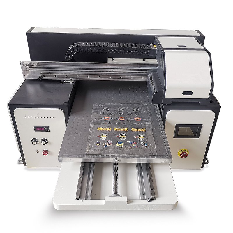Ink A2 UV Printer for Phone Case Pen Glass Wood Metal Automatic Head Clean Varnish and White Inkjet Printers New Product