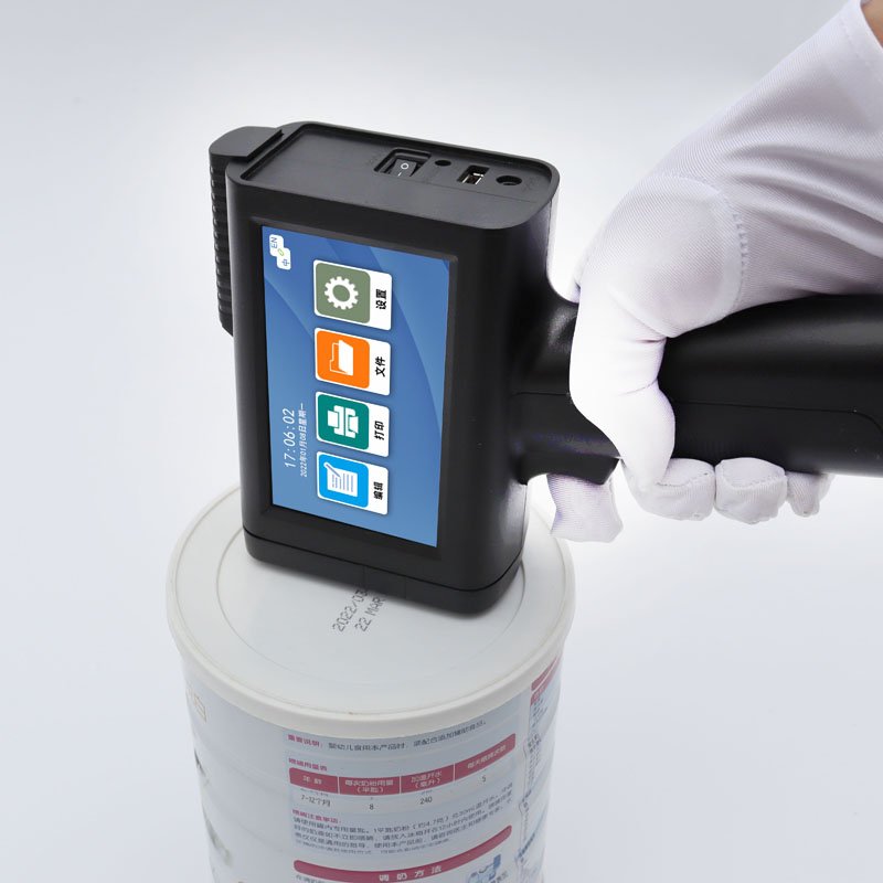 Hand touch screen Handheld intelligent inkjet date printer for Plastic bags