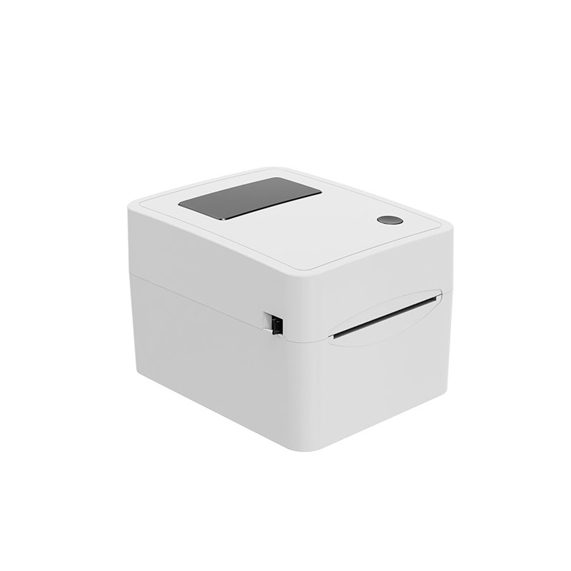 Black and White 4x6 Shipping Label Printer with Large Paper Bin CC-480 A6 Thermal Barcode Printer