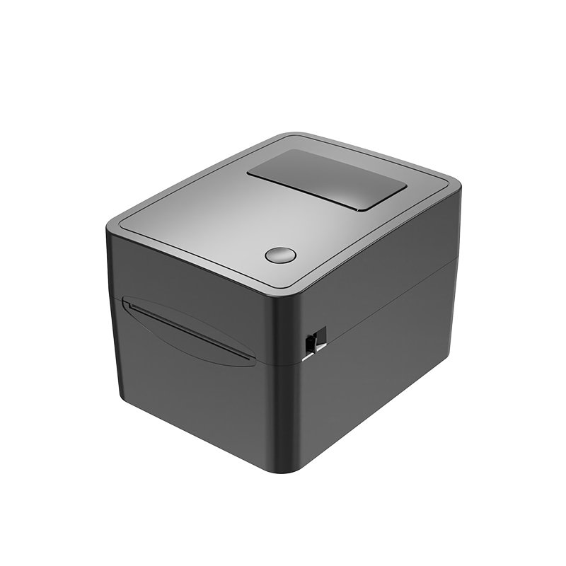 Black and White 4x6 Shipping Label Printer with Large Paper Bin CC-480 A6 Thermal Barcode Printer