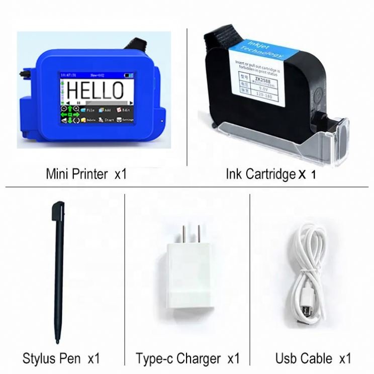Multi Mini Handheld Pp Cup Logo Label Pen Portable Multi-functional Inkjet Printer