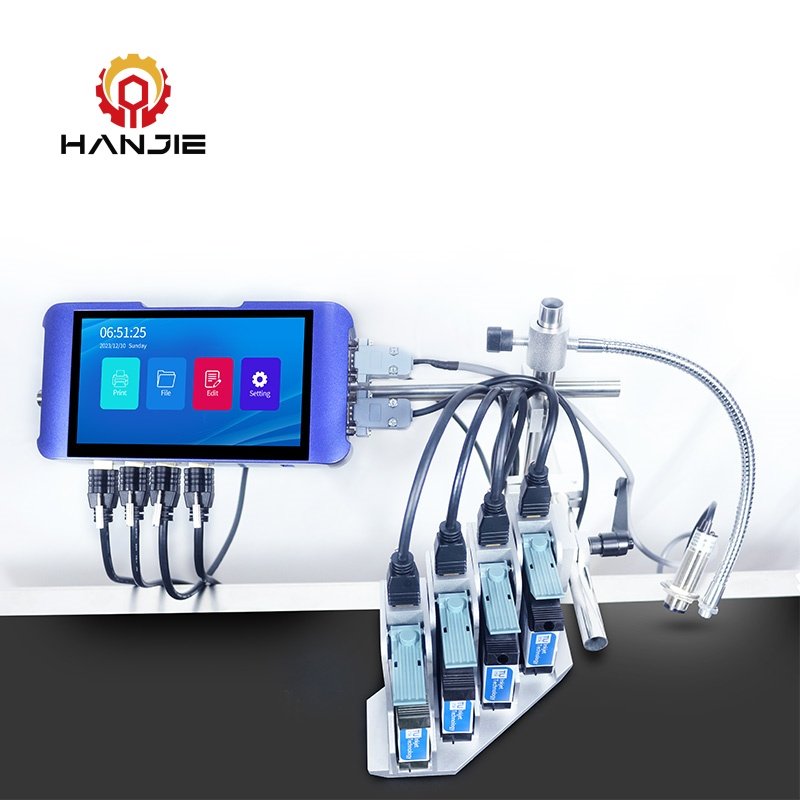 HANJIE TlJ Online 7 Inch Touch Screen online Inkjet Printer Easy-to-Operate with Fast Dry Ink for Manufacturing Plant to sale