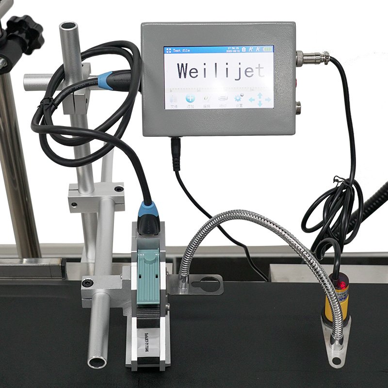 Weilijet OEM Automatic Thermal Inkjet Printer for Beverage Bottles 12.7mm/25.4mm New Condition with Discount Inkjet Printer