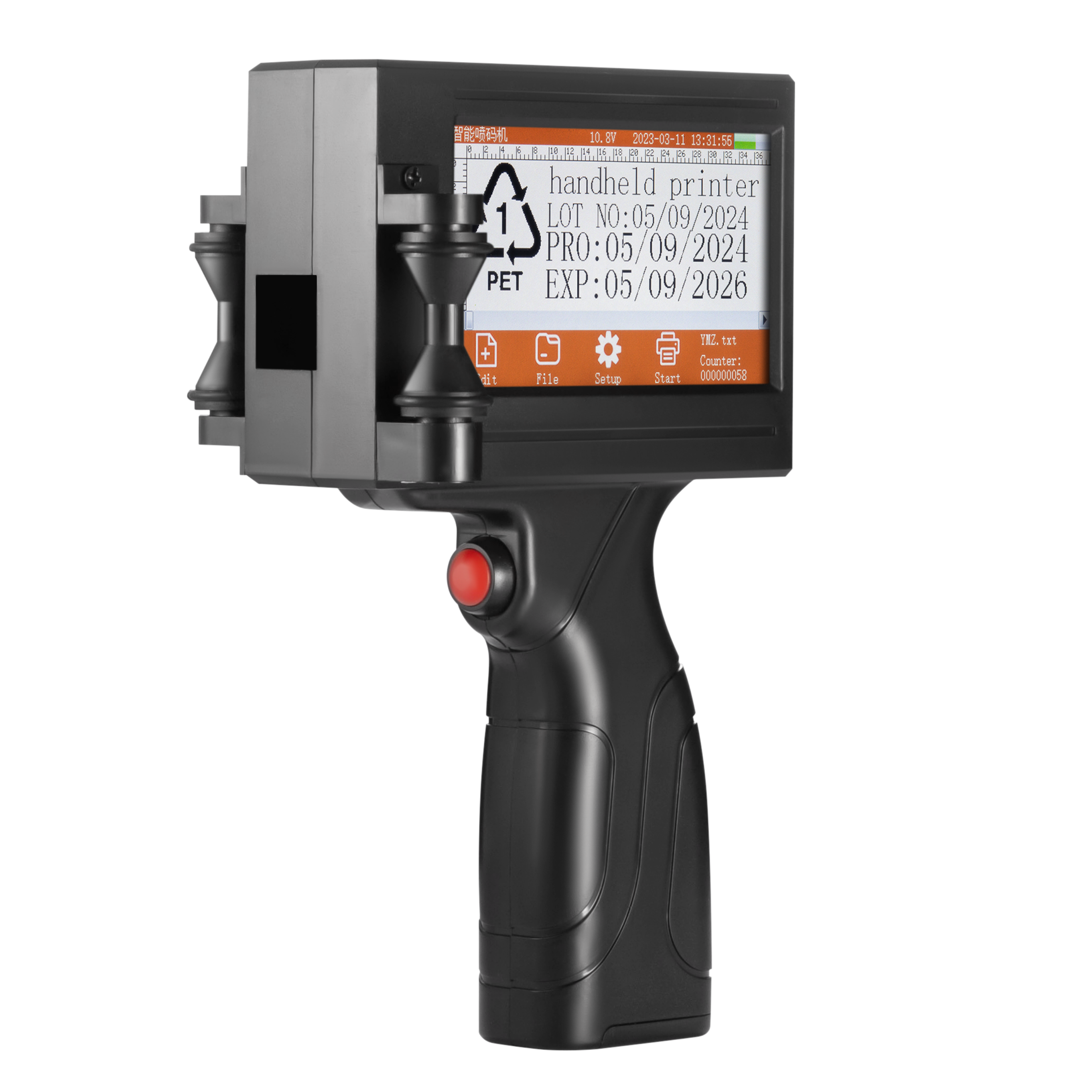 YAOMATEC Wholesale Price Handheld Inkjet Printer Gun Coding Machine Portable Handheld Expiry Date Inkjet Printer