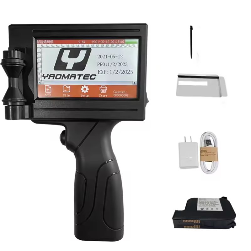 YAOMATEC Wholesale Price Handheld Inkjet Printer Gun Coding Machine Portable Handheld Expiry Date Inkjet Printer