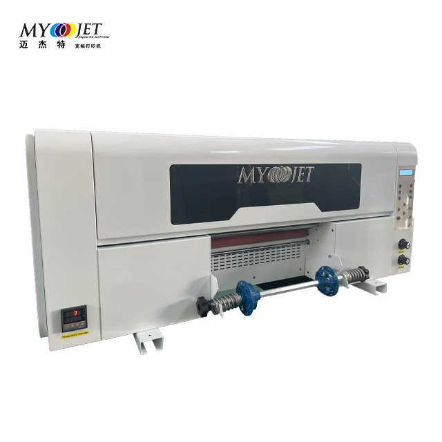 MYJET Crystal Sticker Transfer Film Printer Pet Film Label Printing A B Film Dtf Uv Printer For Various Material Surfaces