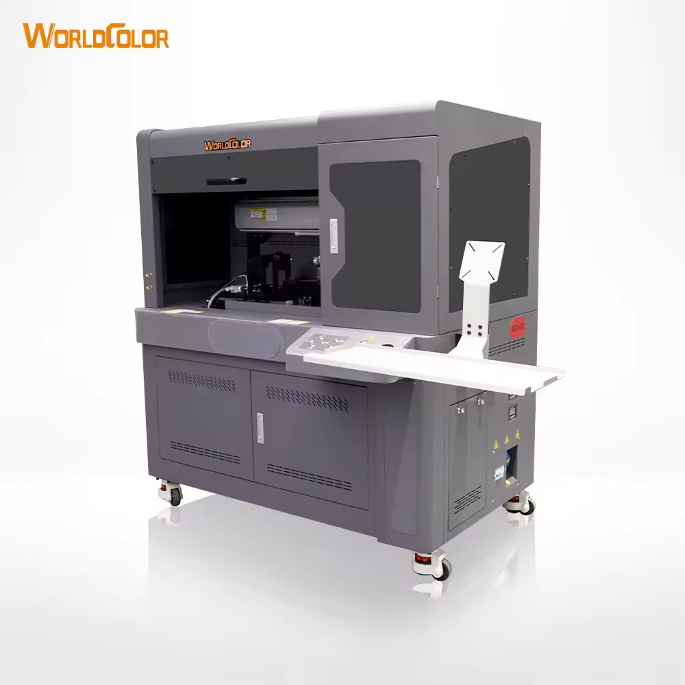 Bottles 360 Degrees UV Printer Machine i1600 with 2/3/4 Heads CMYK Inkjet Cylinder Printer Rotary Mechanism UV Ink