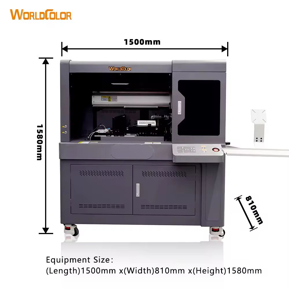 Bottles 360 Degrees UV Printer Machine i1600 with 2/3/4 Heads CMYK Inkjet Cylinder Printer Rotary Mechanism UV Ink