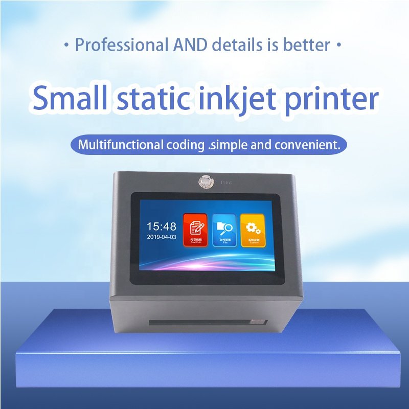 AOKDI Single Color 45 Ink Cartridge Egg Ink Jet Food Industry Expiry Date Printer Continuous Inkjet Printer Flatbed Printer