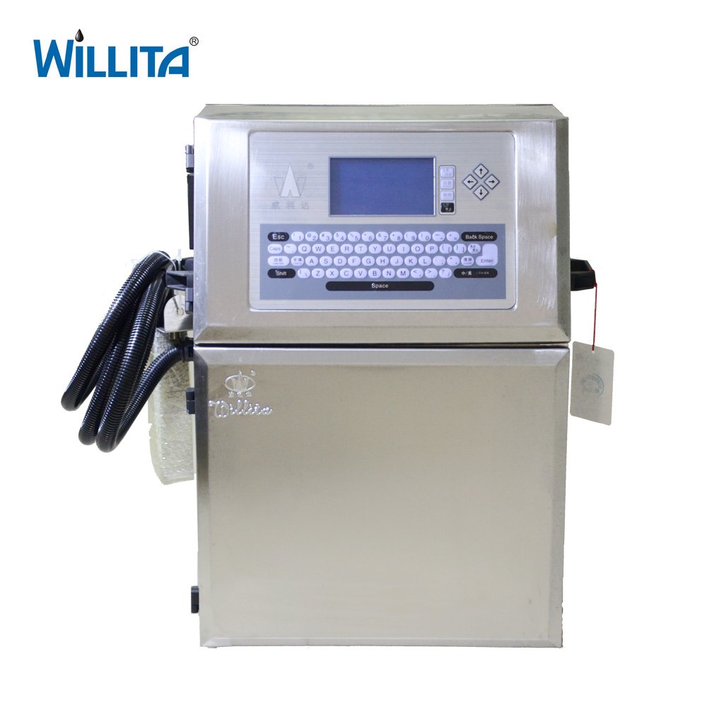 Online Inkjet Printer Cij Logo Expiry Date Printing Machine For Food Beverage Packing Water Bottle Printing