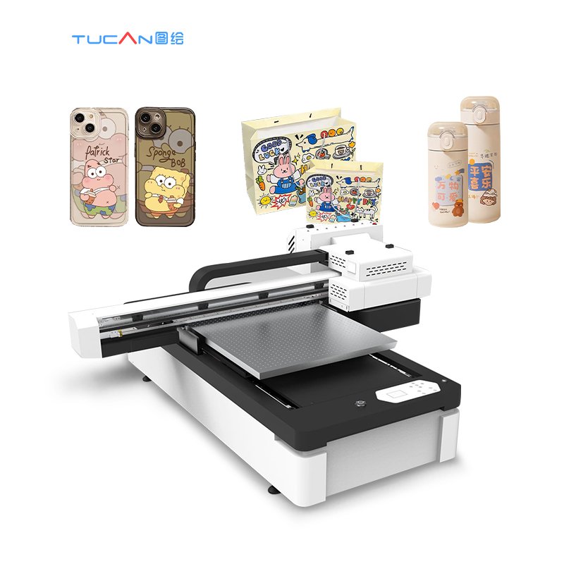 small 60*90cm uv flatbed printer with XP600/DX7/GH2220 printhead for phone case printing