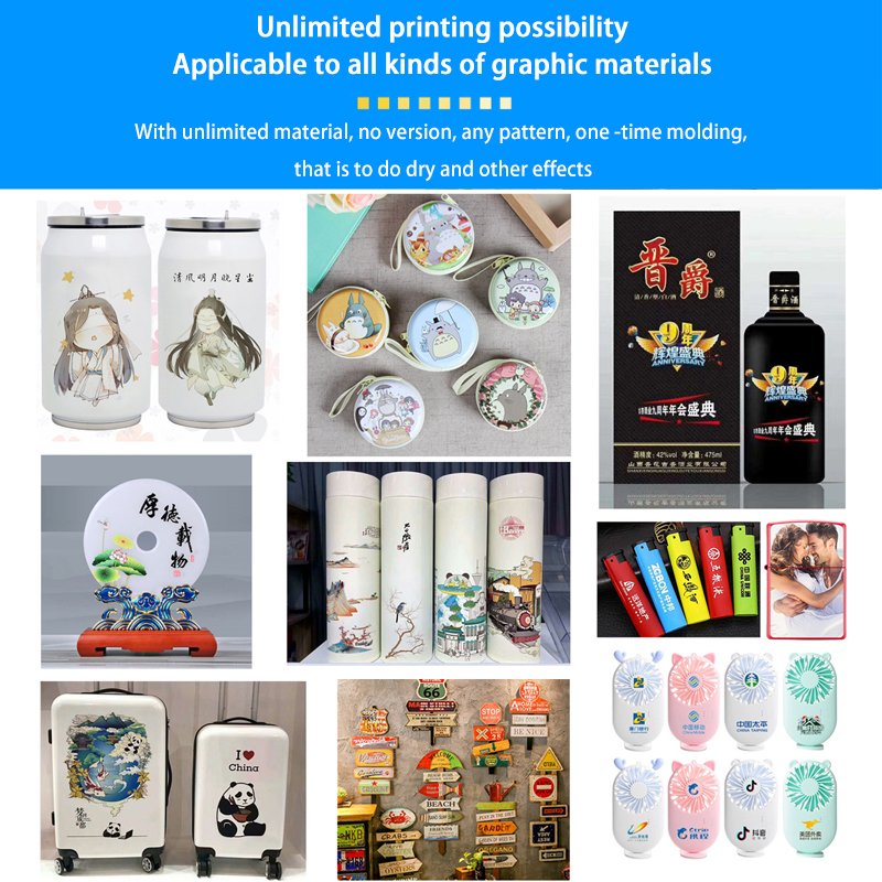 Easy operate 3040 A3 size uv flatbed printer for Phone Cases Wood Glass acrylic printing machine With Varnish Effect