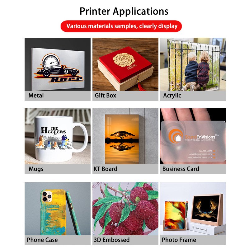 Easy operate 3040 A3 size uv flatbed printer for Phone Cases Wood Glass acrylic printing machine With Varnish Effect