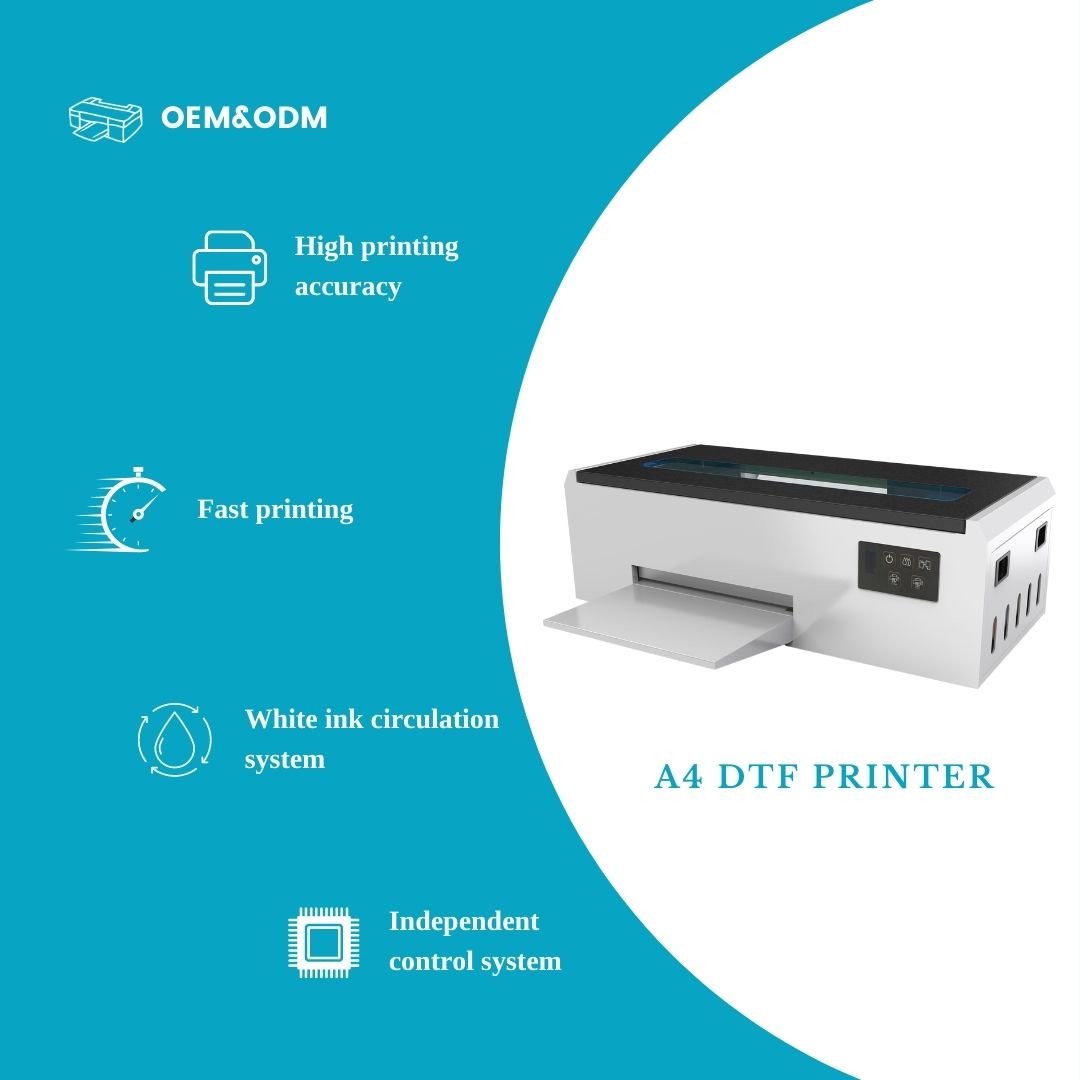 Erasmart Hot Sale L805 Head Heat Transfer Pet Film A4 Dtf Printer Digital T Shirt Textile Printing Machine For Small Business