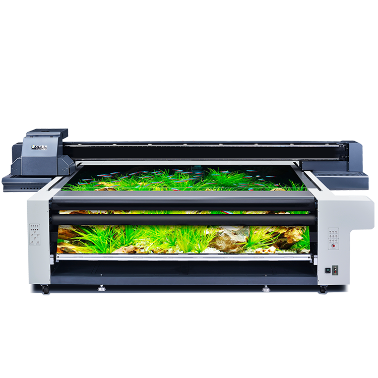 Orient Longke 2513 hybrid UV printer roll to roll printing and flatbed uv printing machine