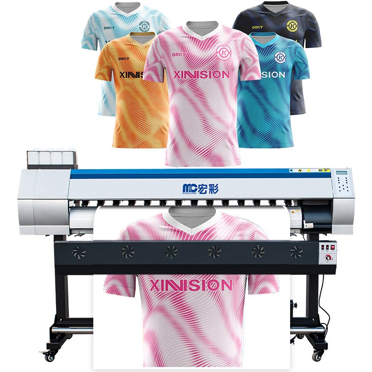 China factory direct sale 1.8m 6ft large format heat transfer textile sublimation printer for cloth t-shirt