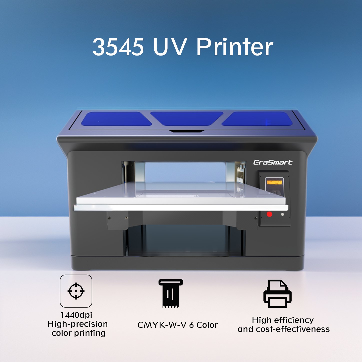 3 Years Service Automatic High Speed 3545 UV Printer DTF Machine Phone case Metal Wood Printing Machine For Sticker Print