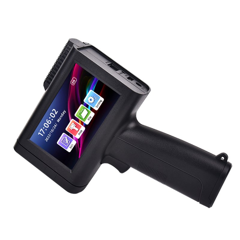 M80 Portable Handheld Inkjet Printer 12.7mm QR Code Barcode Easy to Operate Prints Production Dates Tubes Leather Items