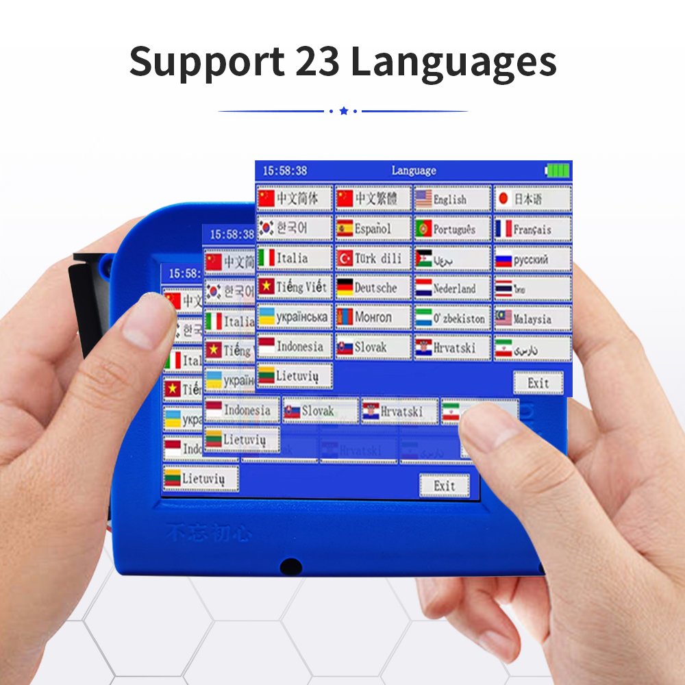 WECARE Portable Mini Inkjet Printer Using Fast Dry Ink Cartridge for Glass Printing