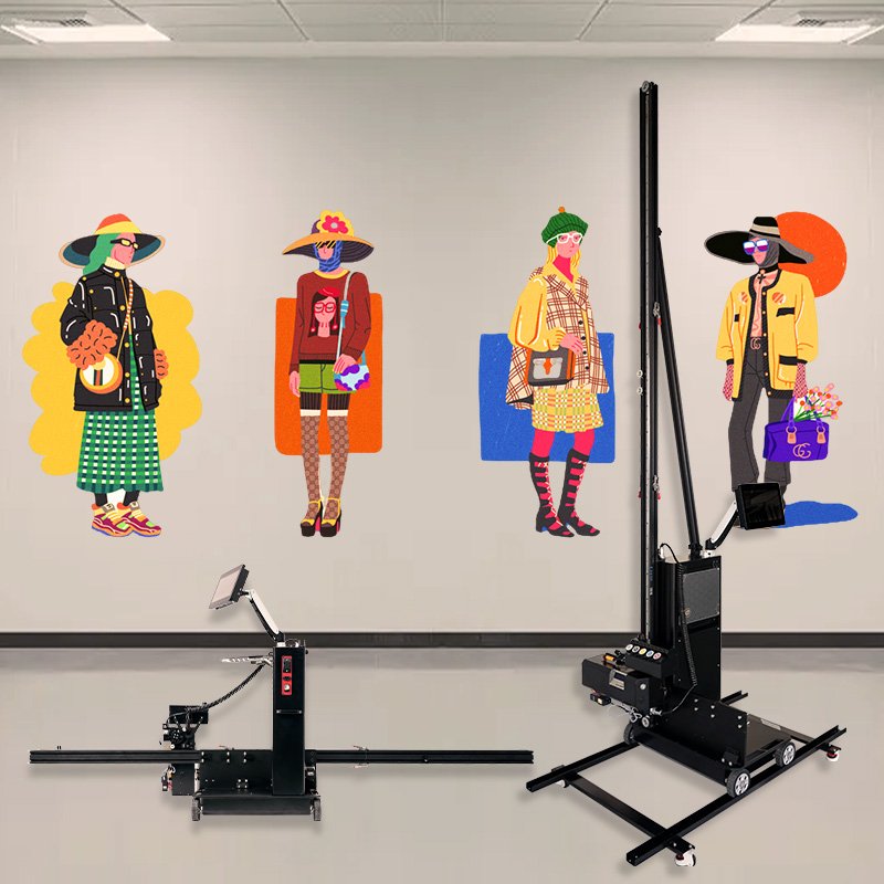 All in one integrated vertical uv ink wall printing machine ground wall floor printer wall painting printer
