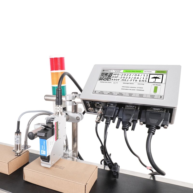 Industrial barcode stamping machine/batch number printing machine/UV online inkjet printer for production line