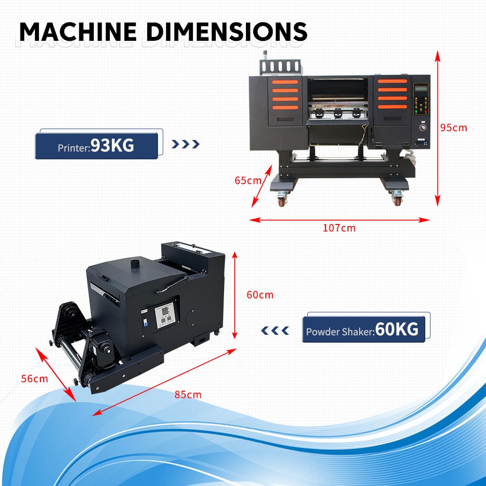 2024 High quality 13 in dtf printer t-shirt single head dtf printer clothing printing machine for small business dtf printers