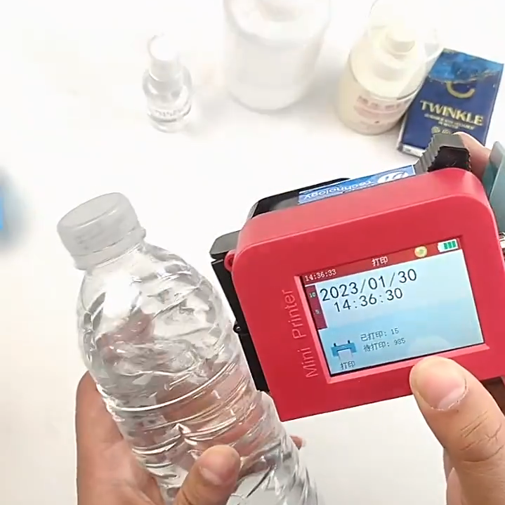 2023 Newest Mini Handheld Pocket Inkjet Printer for Plastic bag Date Bar Code QR Code Portable Inkjet Printers