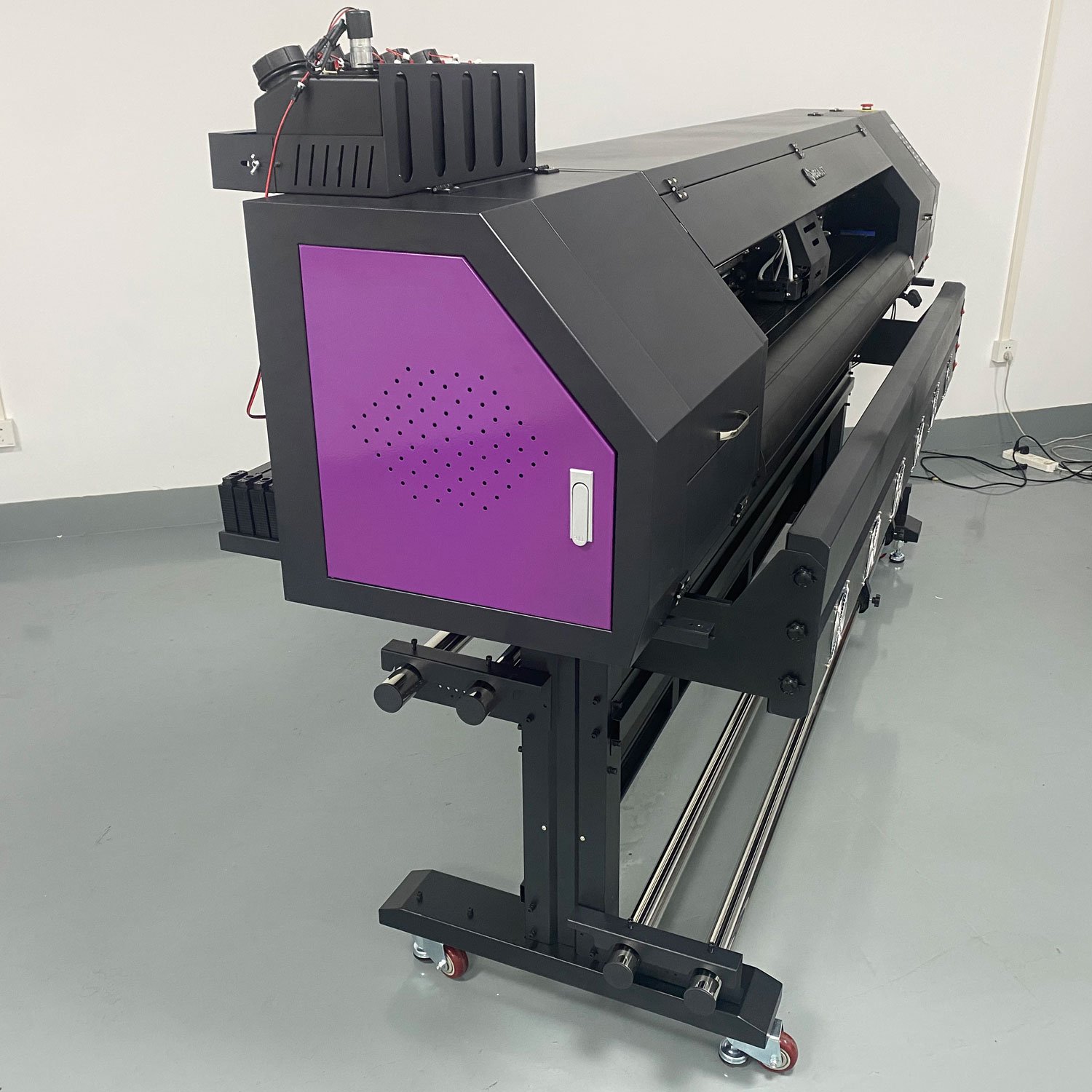 UV digital inkjet label printer 180cm plotter printer uv led inkjet printer