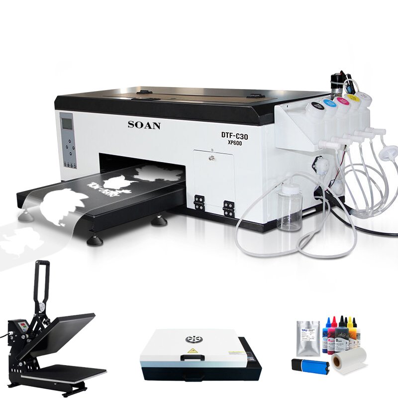 Automatic A3 33cm PET Film DTF Transfer Printer Dtf T shirt epson Printing Machine Print Tshirt XP600 for Clothes