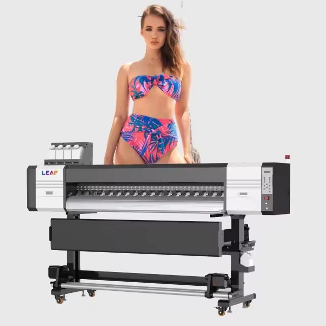 LEAF Factory Price 1800mm Large Format Sublimation Inkjet Printer With I3200*2 Printhead For clothingprinting