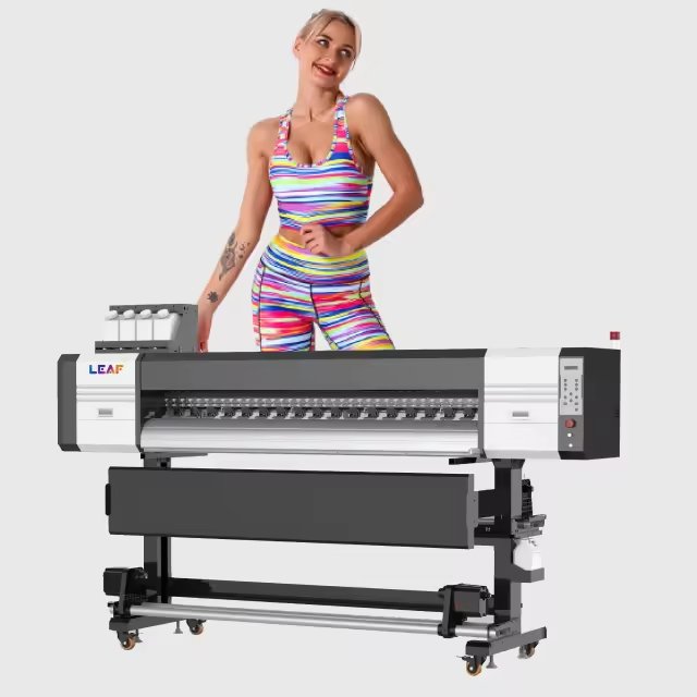 LEAF Factory Price 1800mm Large Format Sublimation Inkjet Printer With I3200*2 Printhead For clothingprinting