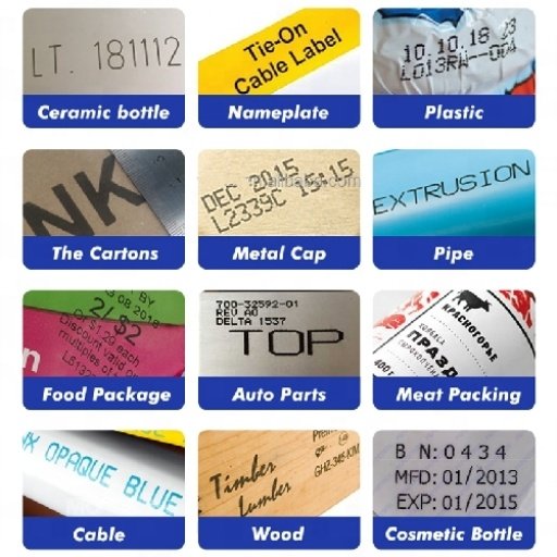 High Quality Thermal Inkjet Portable Expiry Date Hand Jet Batch Coding Machine Handheld Hand Held Inkjet Printer