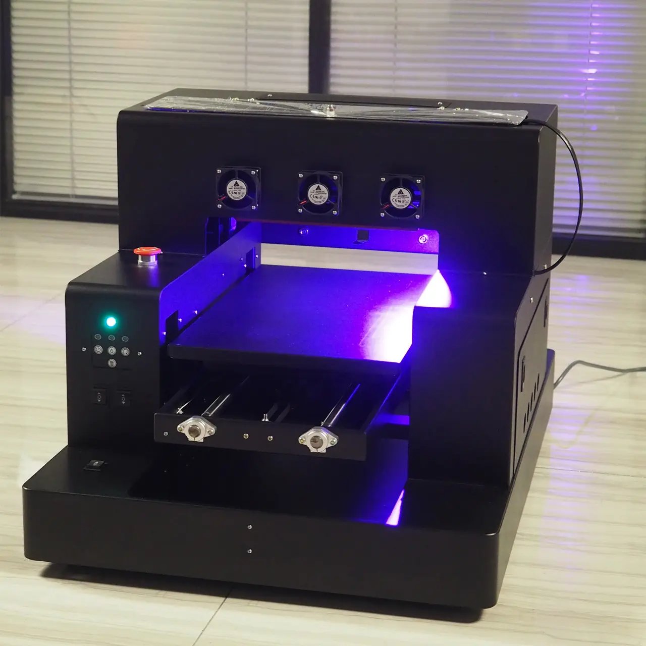 Glass Bottle Printing Machine UV Flatbed 6 color Digital Printer For Phone Case A4 Size UV Dtf Printer with Laminator