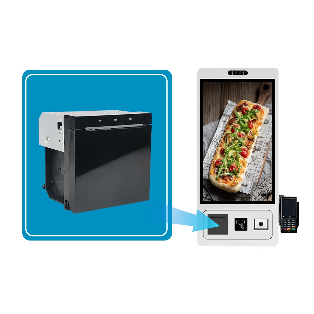 High Quality Thermal Receipt MS-FPT302 80mm 2 Inch DC24V Thermal Panel Printer With Auto Cutter For Kiosk Black Color