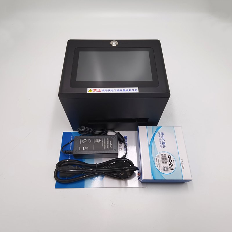 25.4mm High efficiencye tabletop portable carton box egg date code stamp making machine digital tij inkjet printer