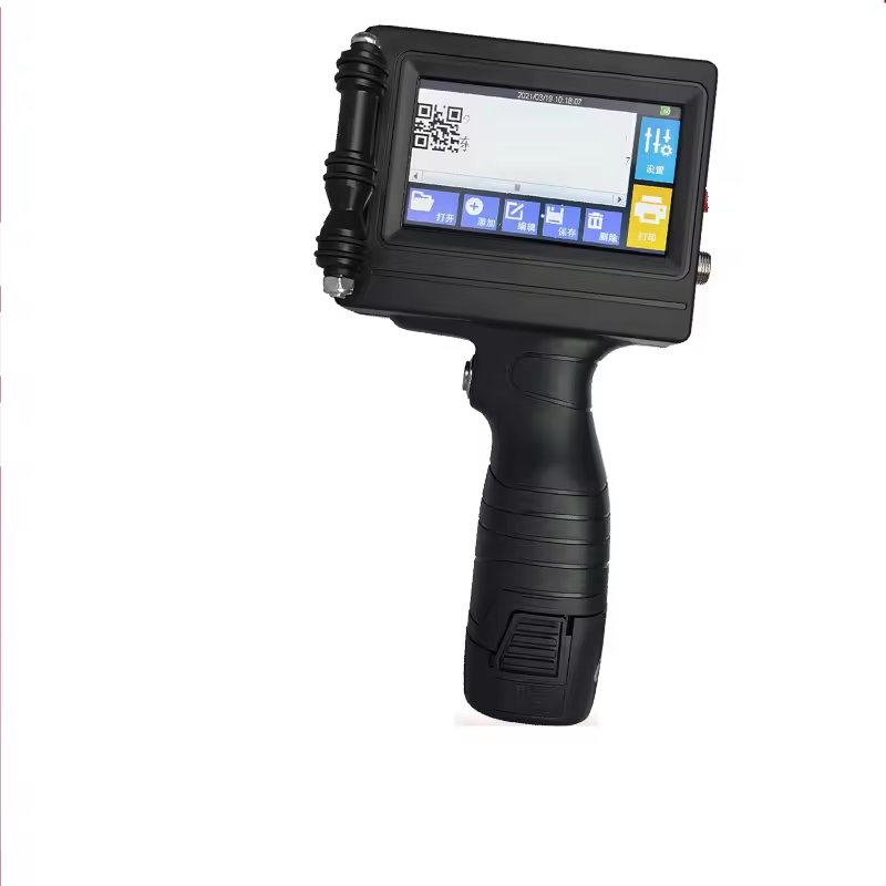 Portable Handheld Automatic Numbering Machine Inkjet Printer for Date Coding on Labels & Cards New Condition Solvent Ink Type