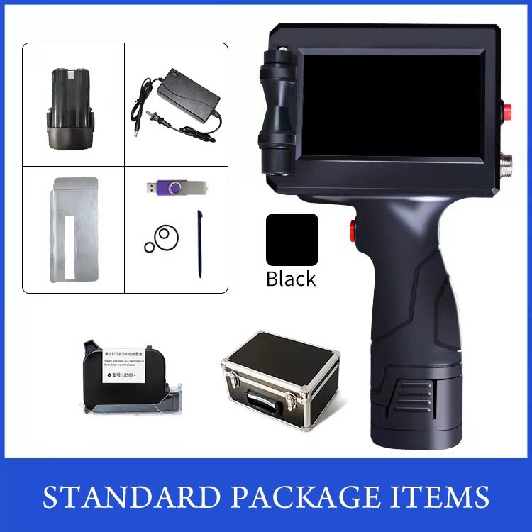 4.3Inch Touch Screen 12.7mm Handheld Smart Inkjet Batch Coding Expiry Date Sticker Printer