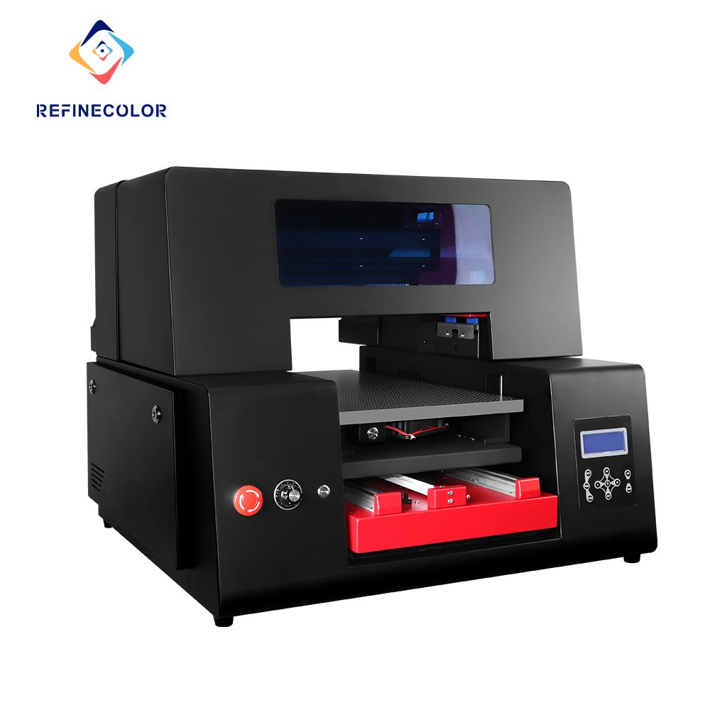 Refinecolor Professional A3 Size Hand Inkjet Printer For Bottle Digital With LED UV Printer