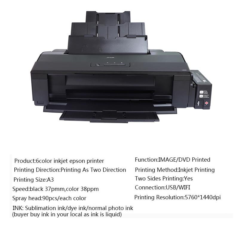 A3 Model Photo Printer Sublimation Printer A3+ Inkjet Printer Original New 6 Color for EPSON L1800 Provided Sublimation Ink 26