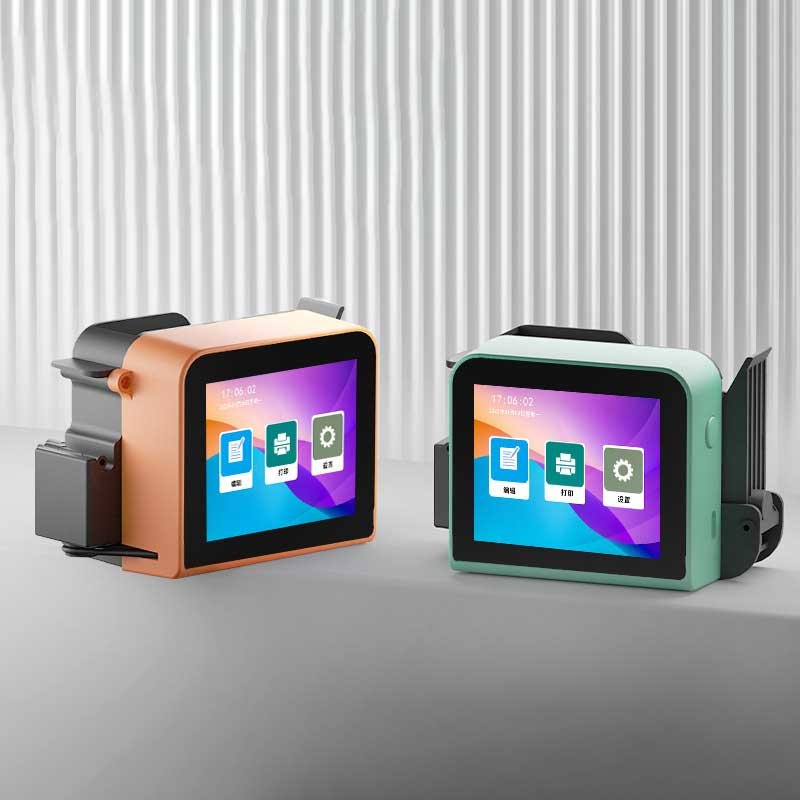 andheld Inkjet Printer for Paper Plastic Wood Metal Glass Batch Code Expiry Date Portable Touch Screen Coding Machine