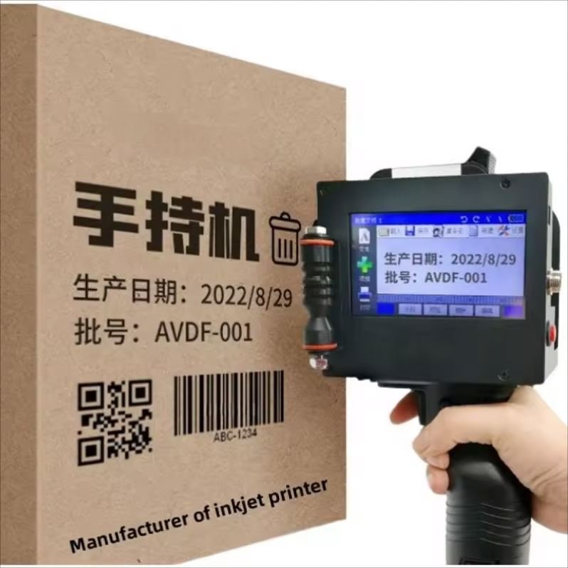 Intelligent Coding Machine 50Mm Portable Handheld Expiry Date Code Count Batch Number Inkjet Printer