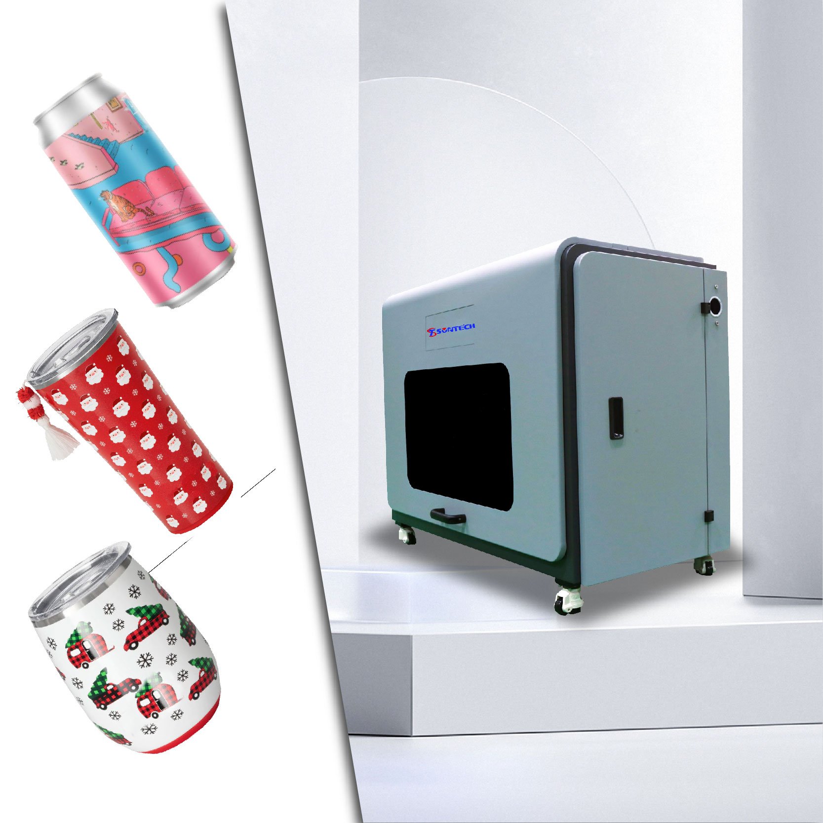 Bottle printer 360-degree printing rotary printer digital cylinder printer