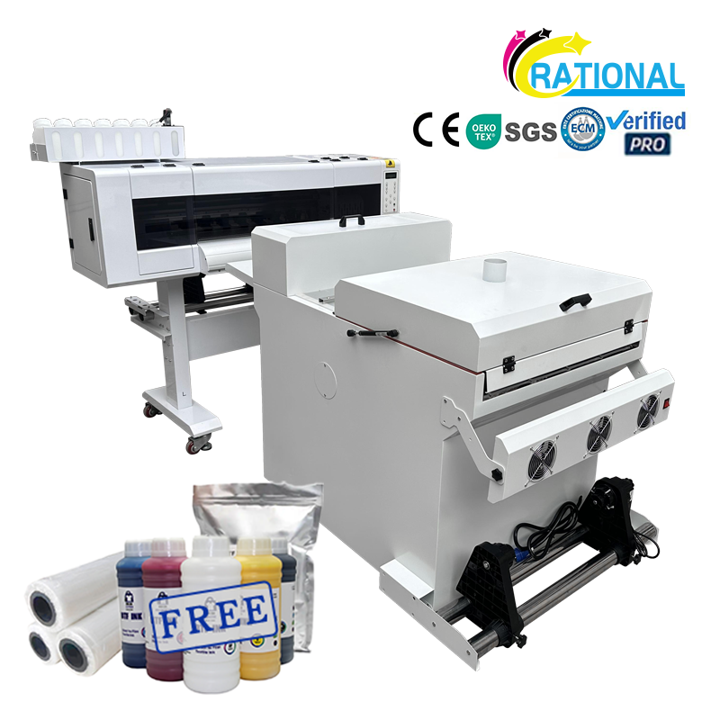 24INCH DTF Printer Dual XP600/I3200 Printheads DTF Tshirt Printer with powder Shaking Machine XP600 DTF Printer with USA Warehou