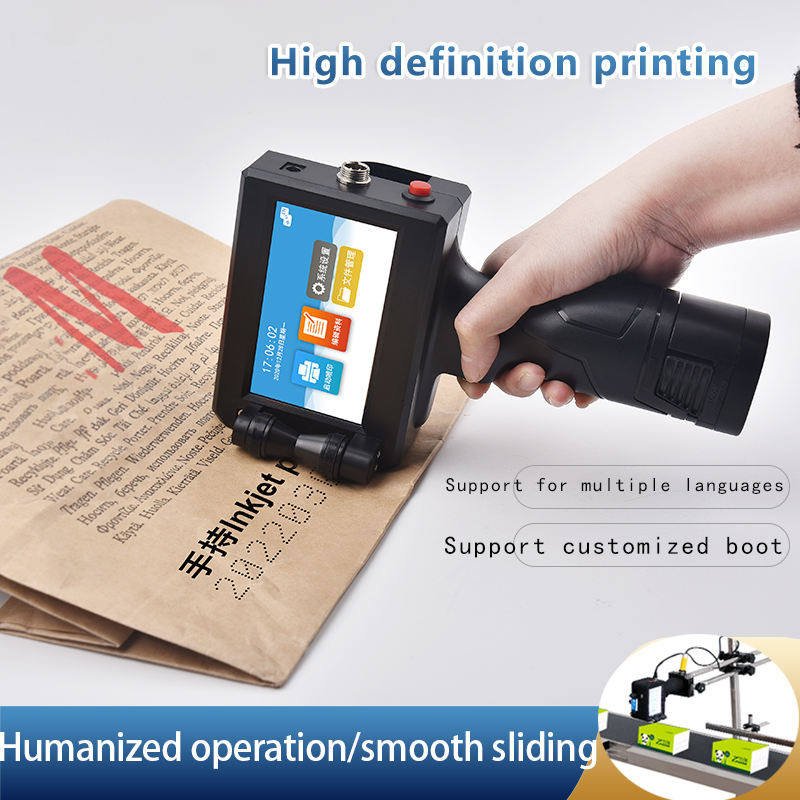 New Printer Handheld Inkjet Printer Hand Held Portable Ink Jet Printer For Box Logo Batch Expiry Encoder