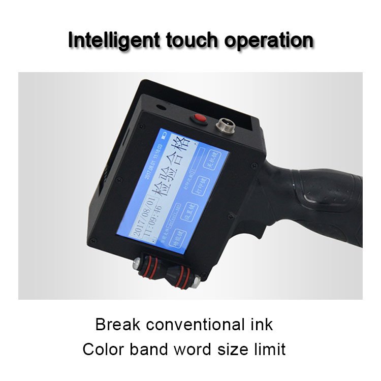 Handheld Portable Touch Screen Hand W Promotion Hand Held Inkjet Printer For Packaging/Glass/Bottle Printing Machine With Cheap