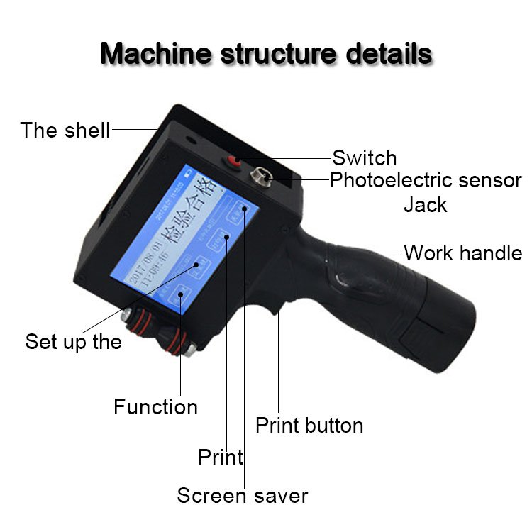Handheld Portable Touch Screen Hand W Promotion Hand Held Inkjet Printer For Packaging/Glass/Bottle Printing Machine With Cheap