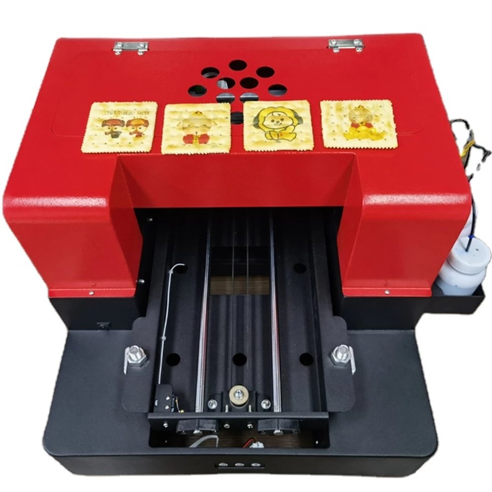 A4 Size Food Dessert Printer With Edible Ink Print Machine For Sugar Fondant Cookies Chocolate Beans Macaron Printing